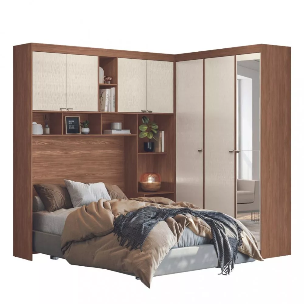 Quarto Casal 7 Portas 2 Gavetas Espelho Lugano Santos Andirá