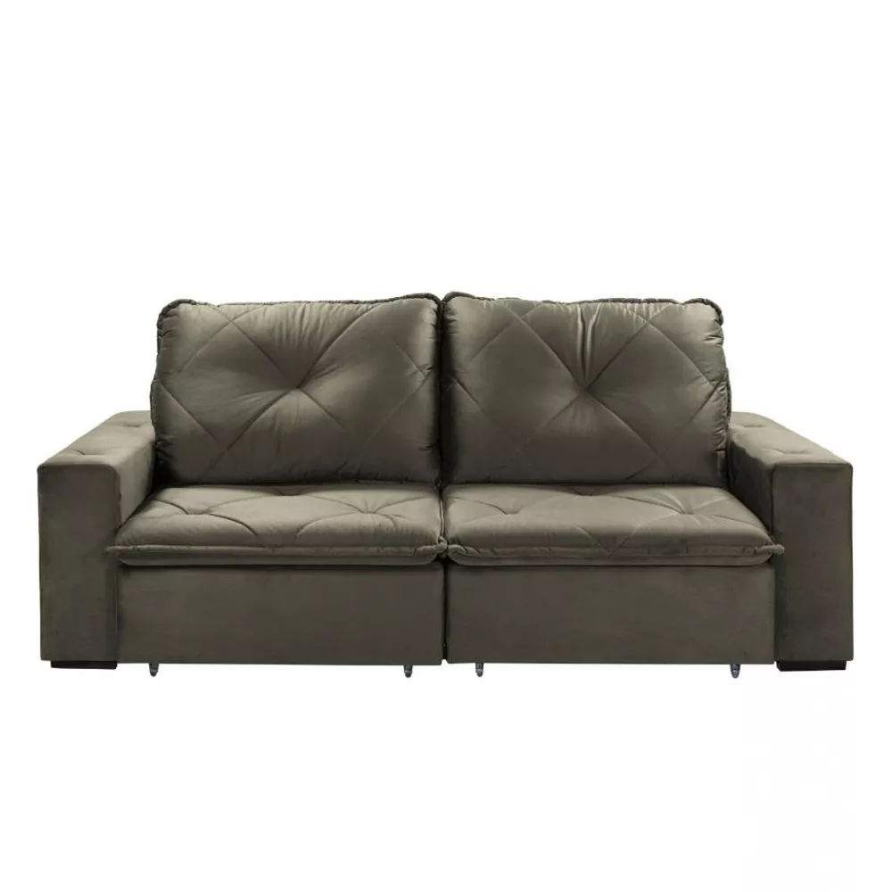 Image 2 of 6 of Sofá 3 Lugares Retrátil Reclinável 230cm Veludo Catarina Takei