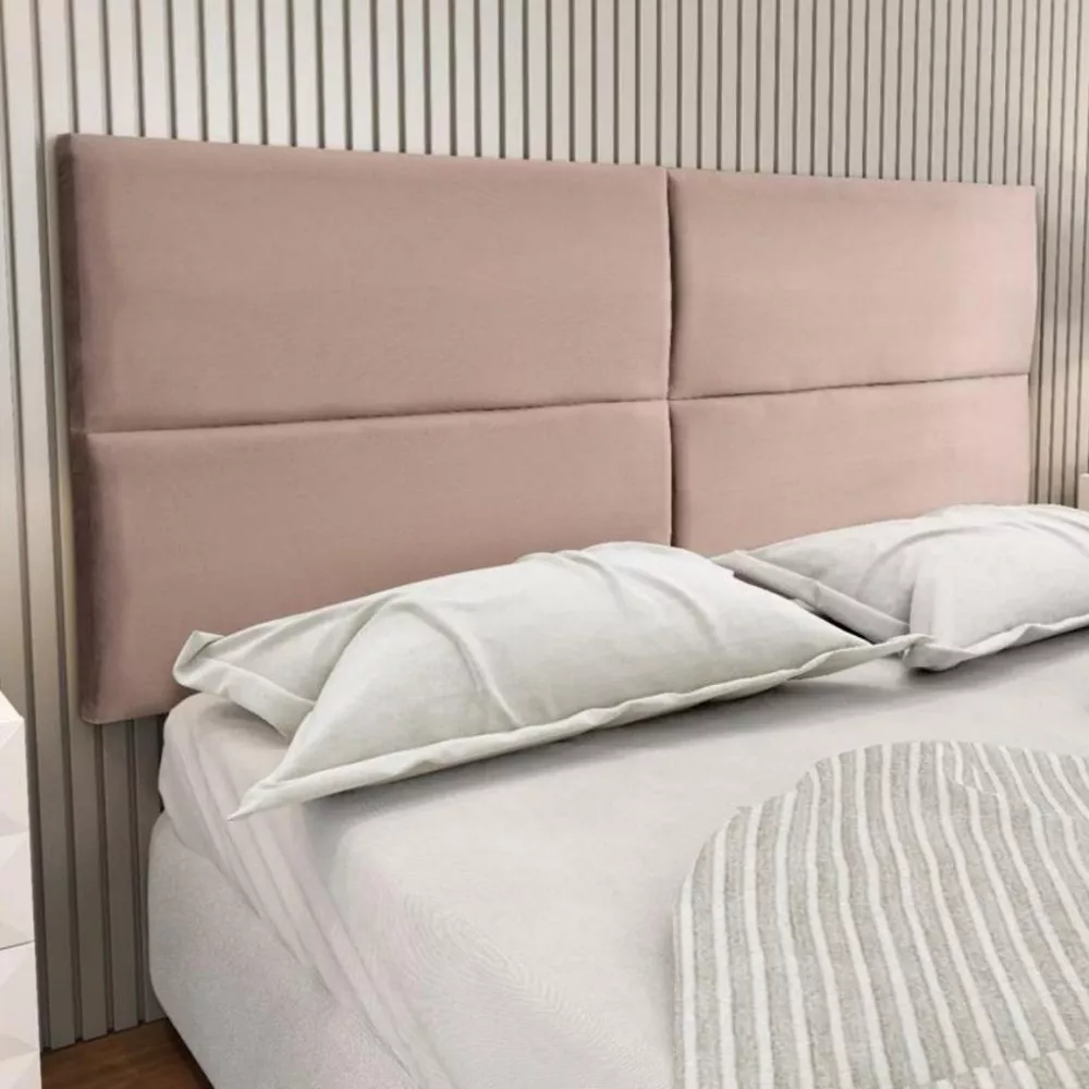 Cabeceira Estofada Queen 160cm Adesiva Suede Turim DSoll
