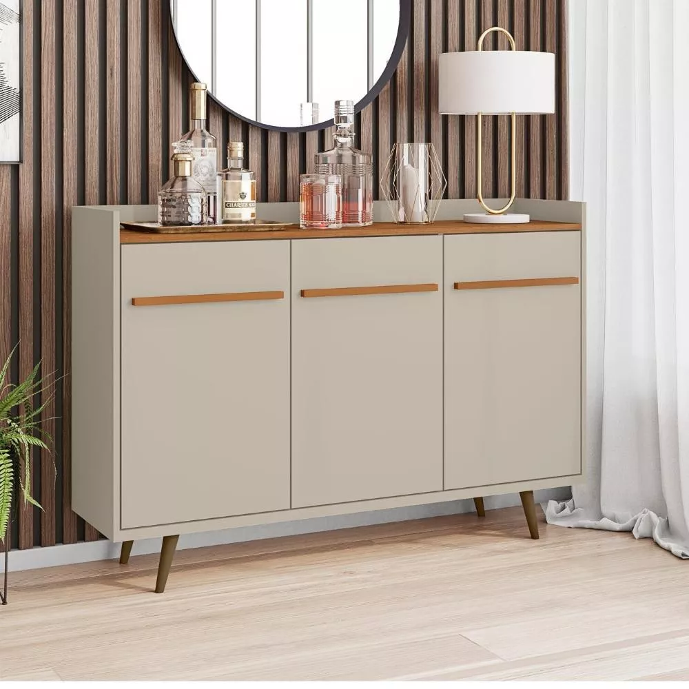 Aparador Buffet 3 Portas Quartzo Bechara