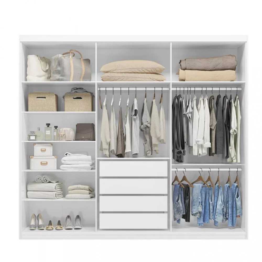 Image 3 of 5 of Guarda Roupa Casal 6 Portas 4 Gavetas Venice Demobile