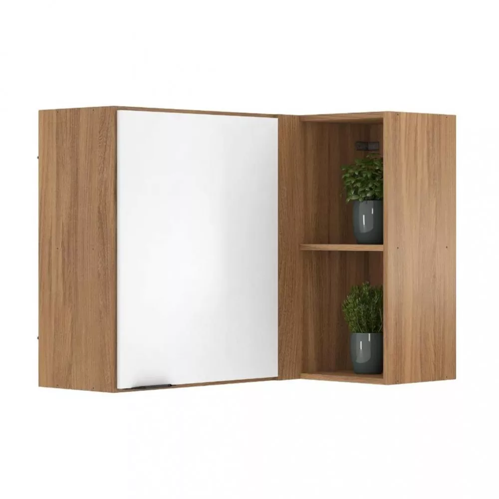 Armário Aéreo Canto Reto 1 Porta 90cm Firenze Demóbile