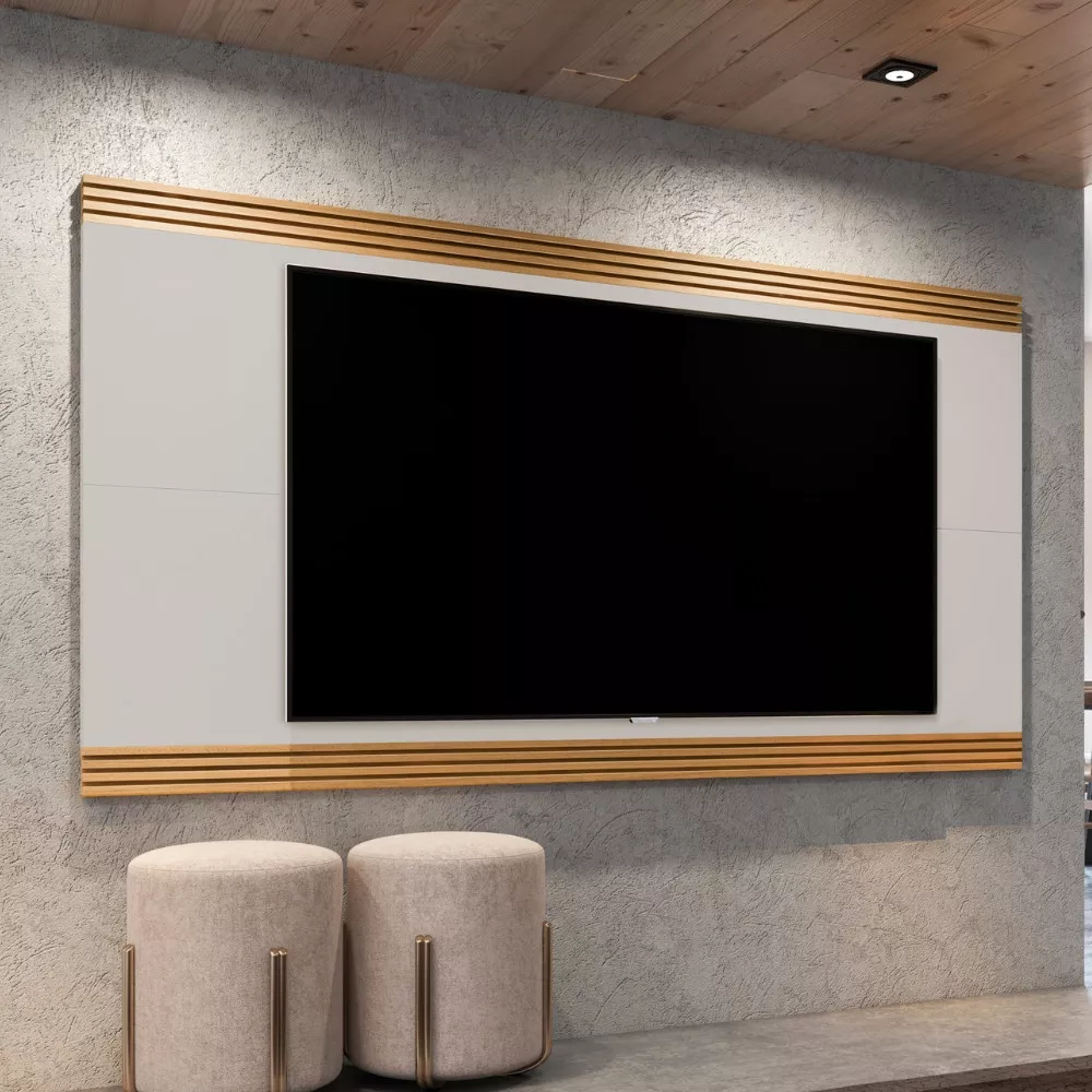 Painel Ripado para TV até 75 Polegadas Garden EDN Móveis