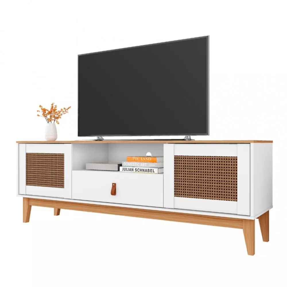 Rack para TV Até 60 Polegadas 2 Portas 1 Gaveta 160cm Esmeralda Casa D