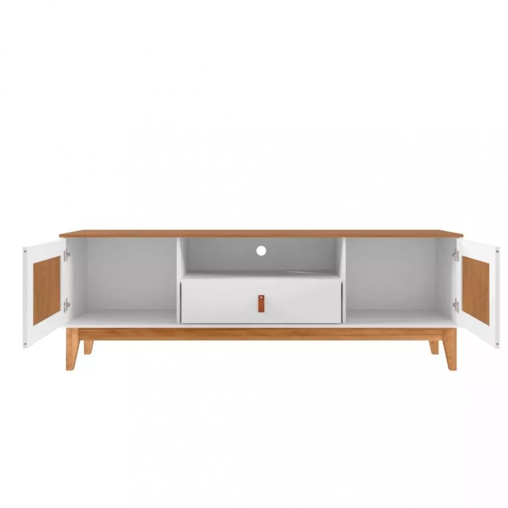 Rack para TV Até 60 Polegadas 2 Portas 1 Gaveta 160cm Esmeralda Casa D