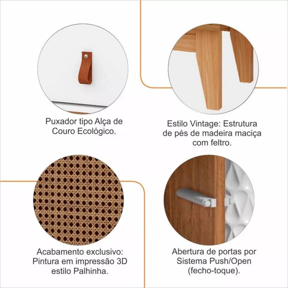 Rack para TV Até 60 Polegadas 2 Portas 1 Gaveta 160cm Esmeralda Casa D