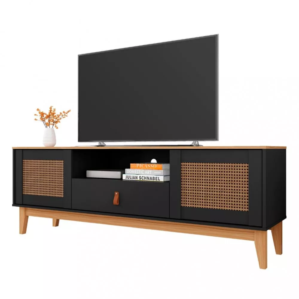 Rack para TV Até 60 Polegadas 2 Portas 1 Gaveta 160cm Esmeralda Casa D