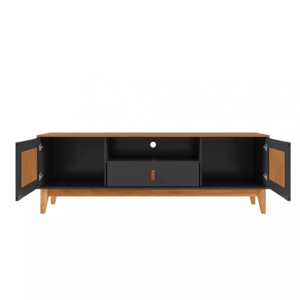 Rack para TV Até 60 Polegadas 2 Portas 1 Gaveta 160cm Esmeralda Casa D