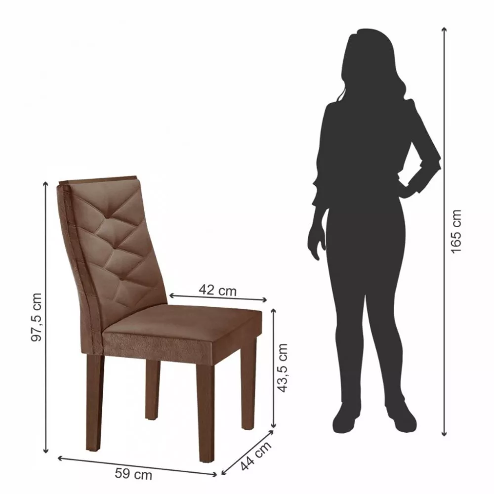 Conjunto Sala de Jantar Mesa Redonda 100cm 4 Cadeiras Barcelona Cel Móveis