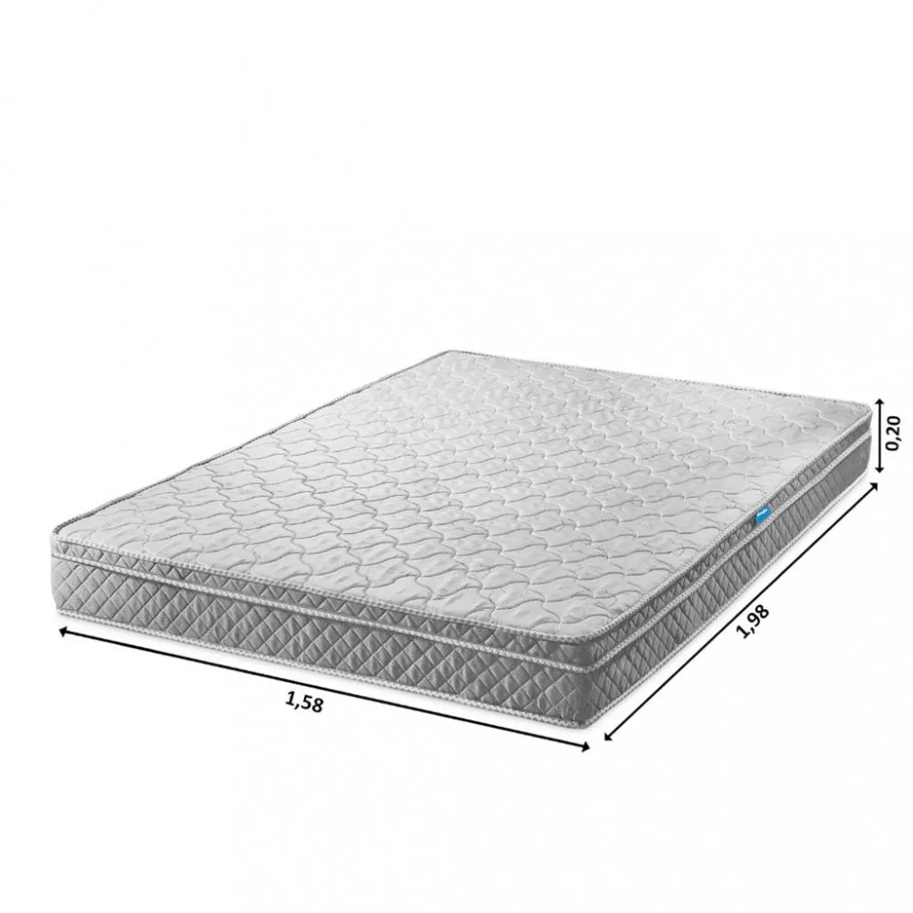 Colchão Queen 158cm Molas Ensacadas 1 Euro Bari Umaflex