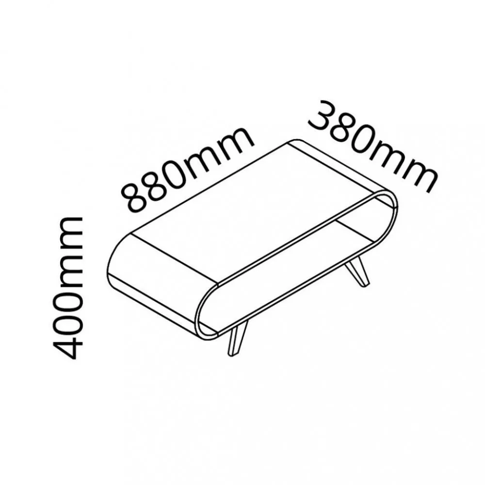 Mesa de Centro Com Pés de Madeira Nobre Gelius