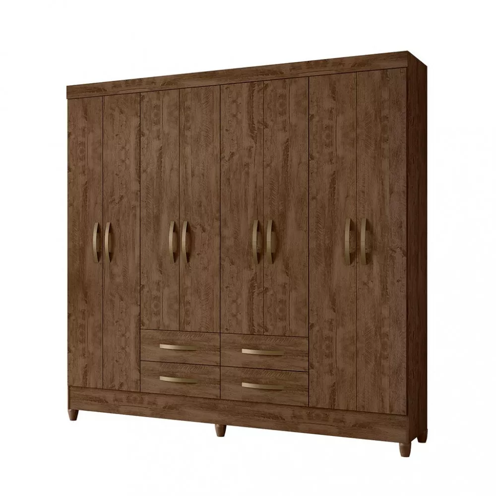 Image 1 of 4 of Guarda Roupa Casal 8 Portas 4 Gavetas Florida Moval