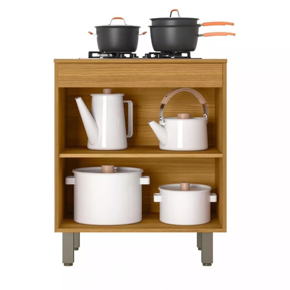 Balcão 70cm com Tampo 2 Portas Malta Poliman