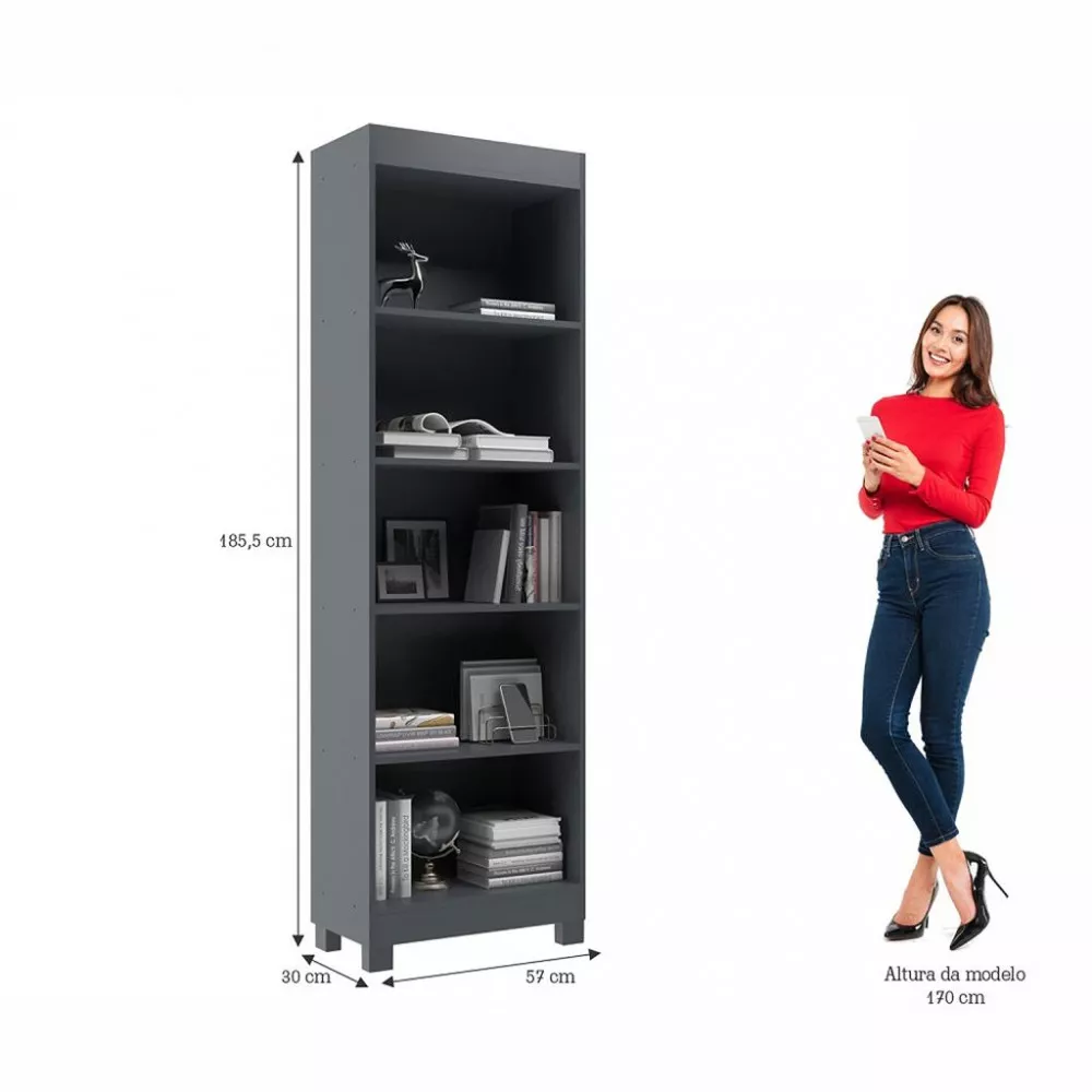 Estante Livreiro Montreal Móveis Sul