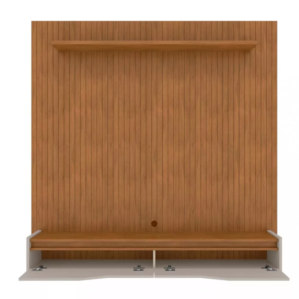 Image 2 of 6 of Painel Frisado para TV Até 60 Polegadas 2 Portas 160cm Milão Casa D
