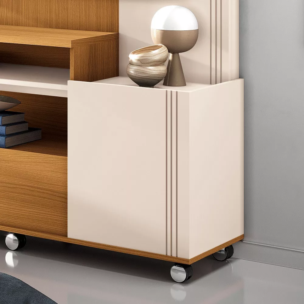 Estante Home para TV até 50 Polegadas 2 Portas Timber HB Móveis