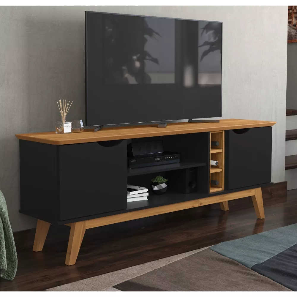 Rack para TV até 50 Polegadas 2 Portas com Pés Prism 1.6 Patrimar