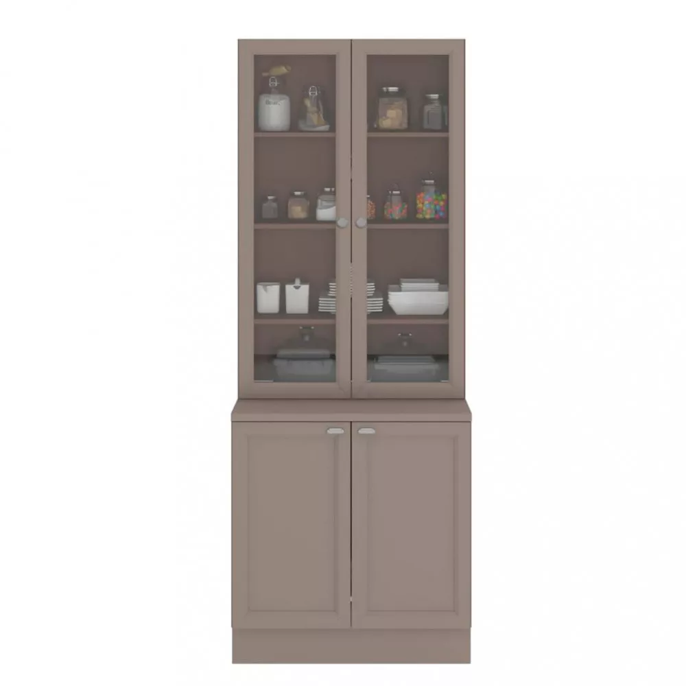 Cristaleira 4 Portas Unna Poliman