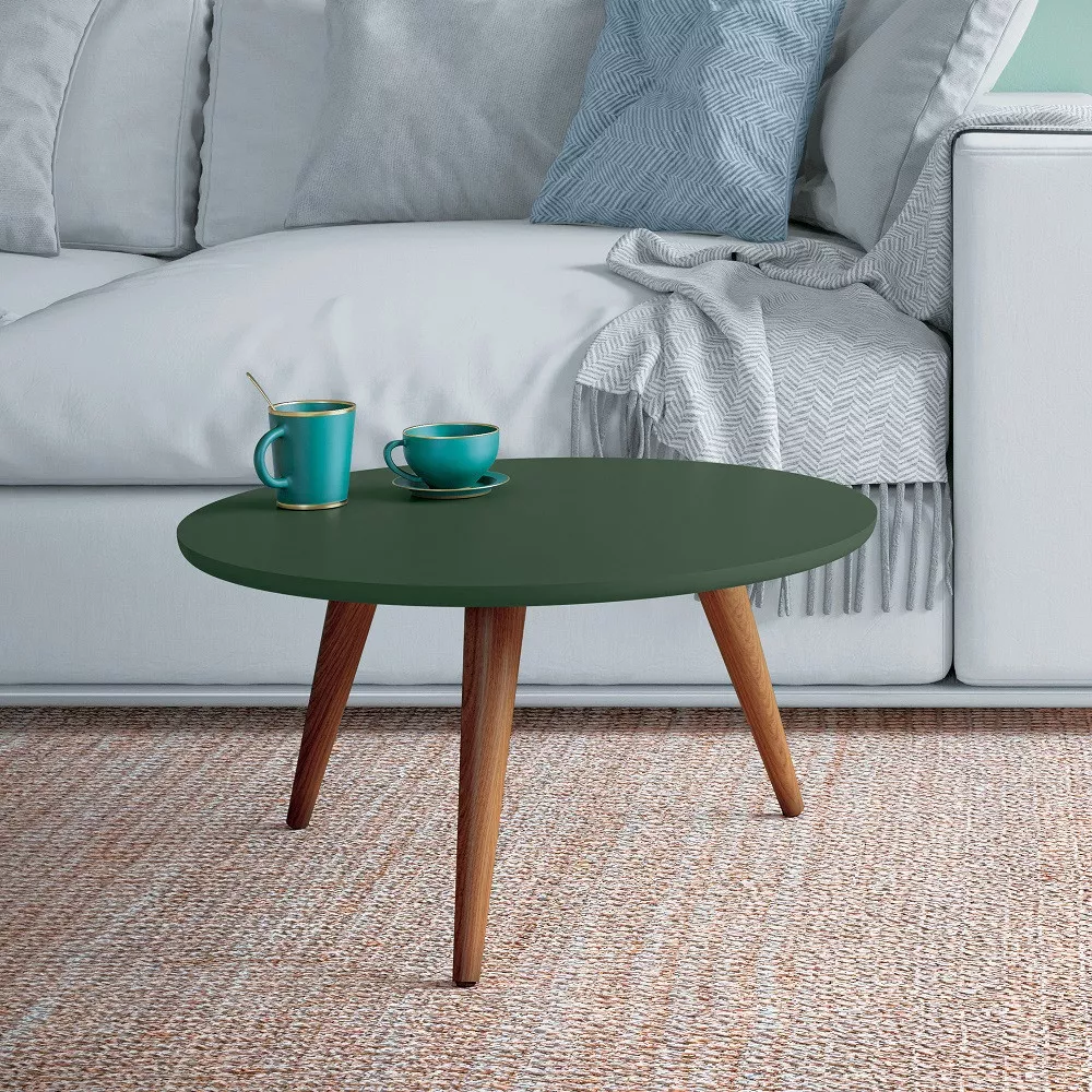 Mesa de Centro Redonda em MDF Sorelle HB Móveis