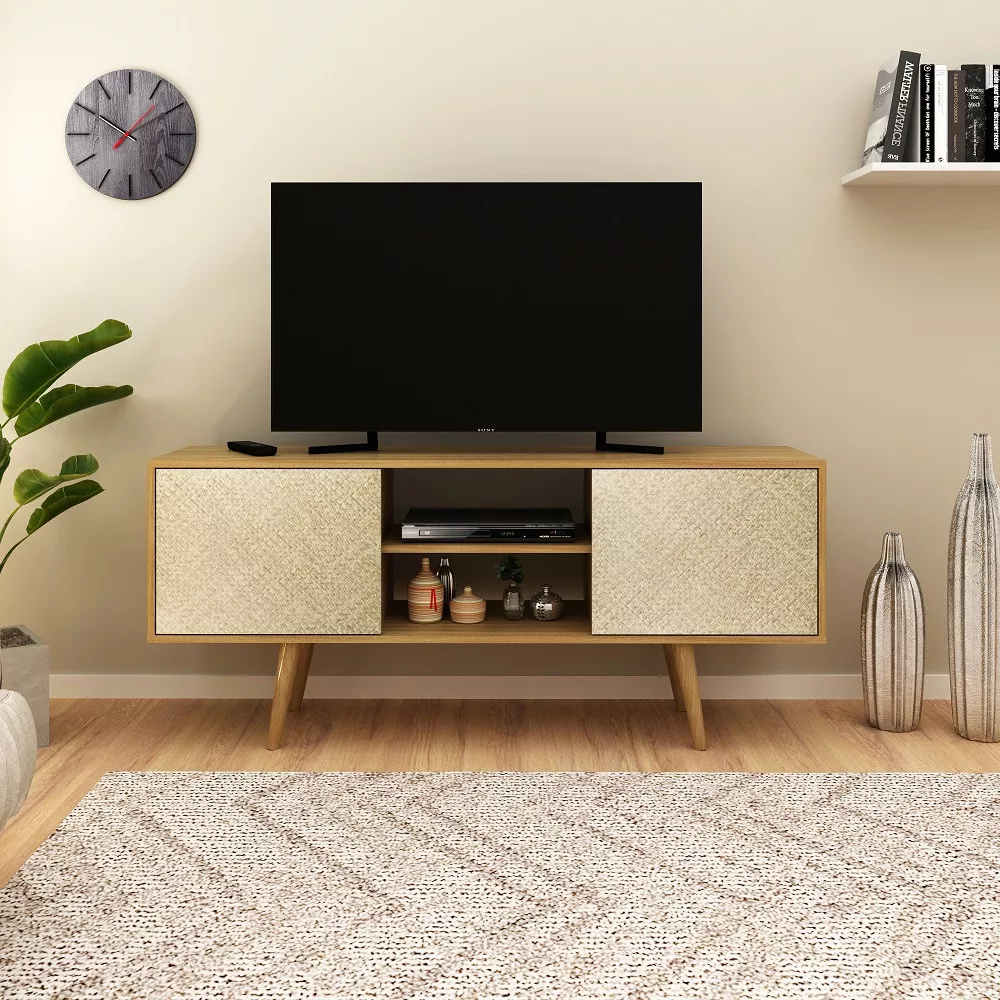 Image 0 of 4 of Rack para TV até 50 Polegadas 2 Portas Pés Palito R1464 Tecno mobili