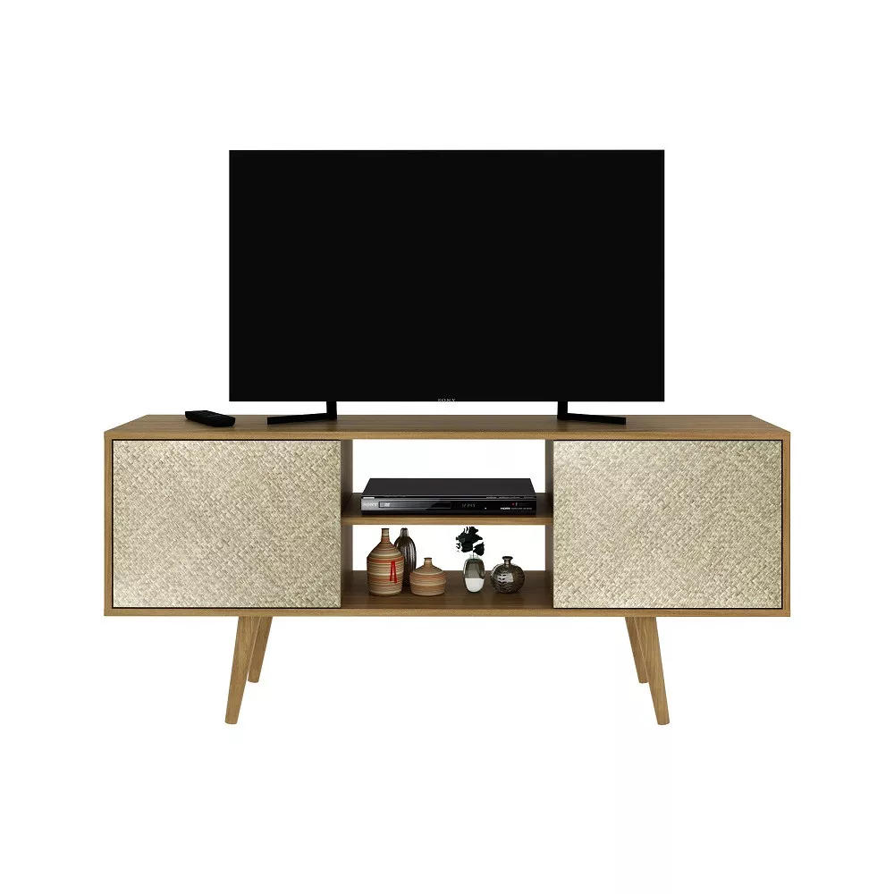 Image 1 of 4 of Rack para TV até 50 Polegadas 2 Portas Pés Palito R1464 Tecno mobili