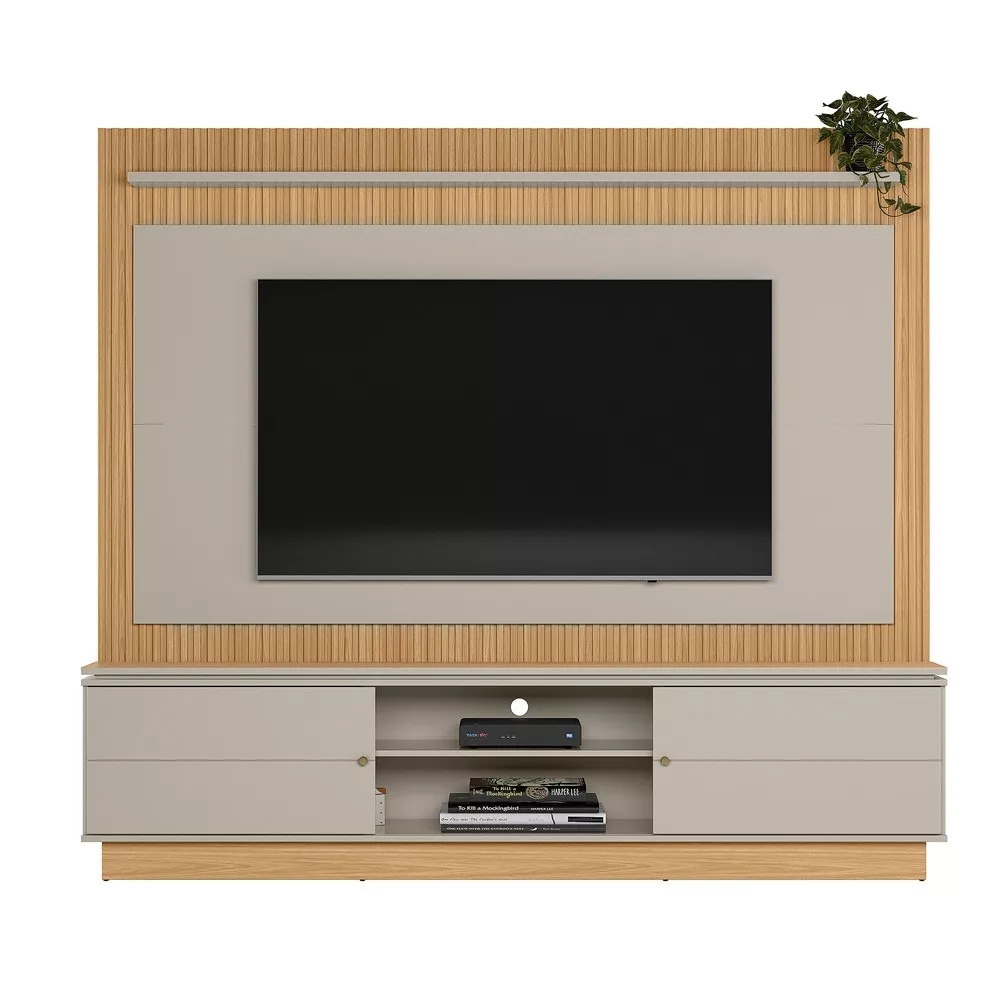 Estante Home Ripada para TV até 75 Polegadas Flex 2 Portas de Correr Guararapes Linea Brasil
