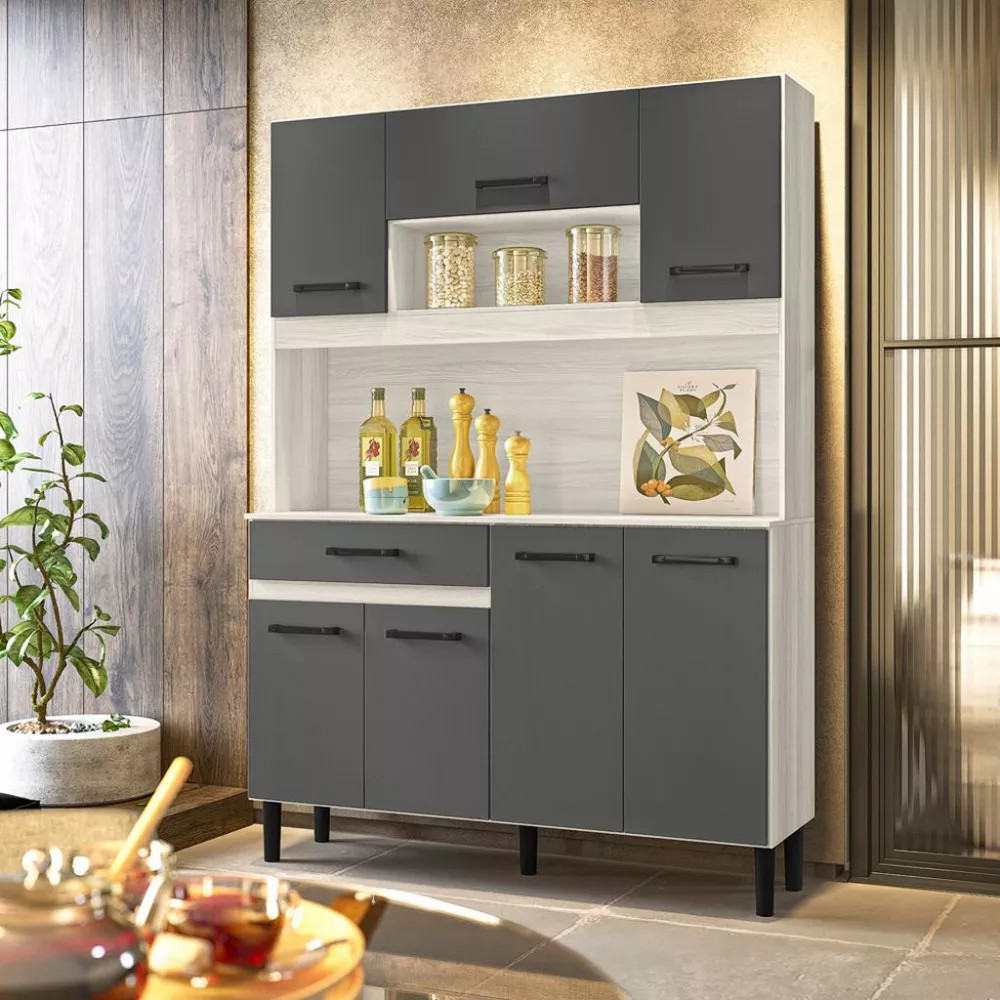 Cozinha Compacta 7 Portas 1 Gaveta Magazin Nicioli