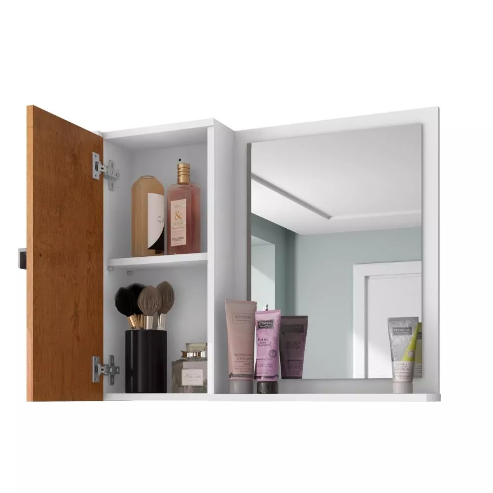 Armário Espelheira 1 Porta Gênova Bechara