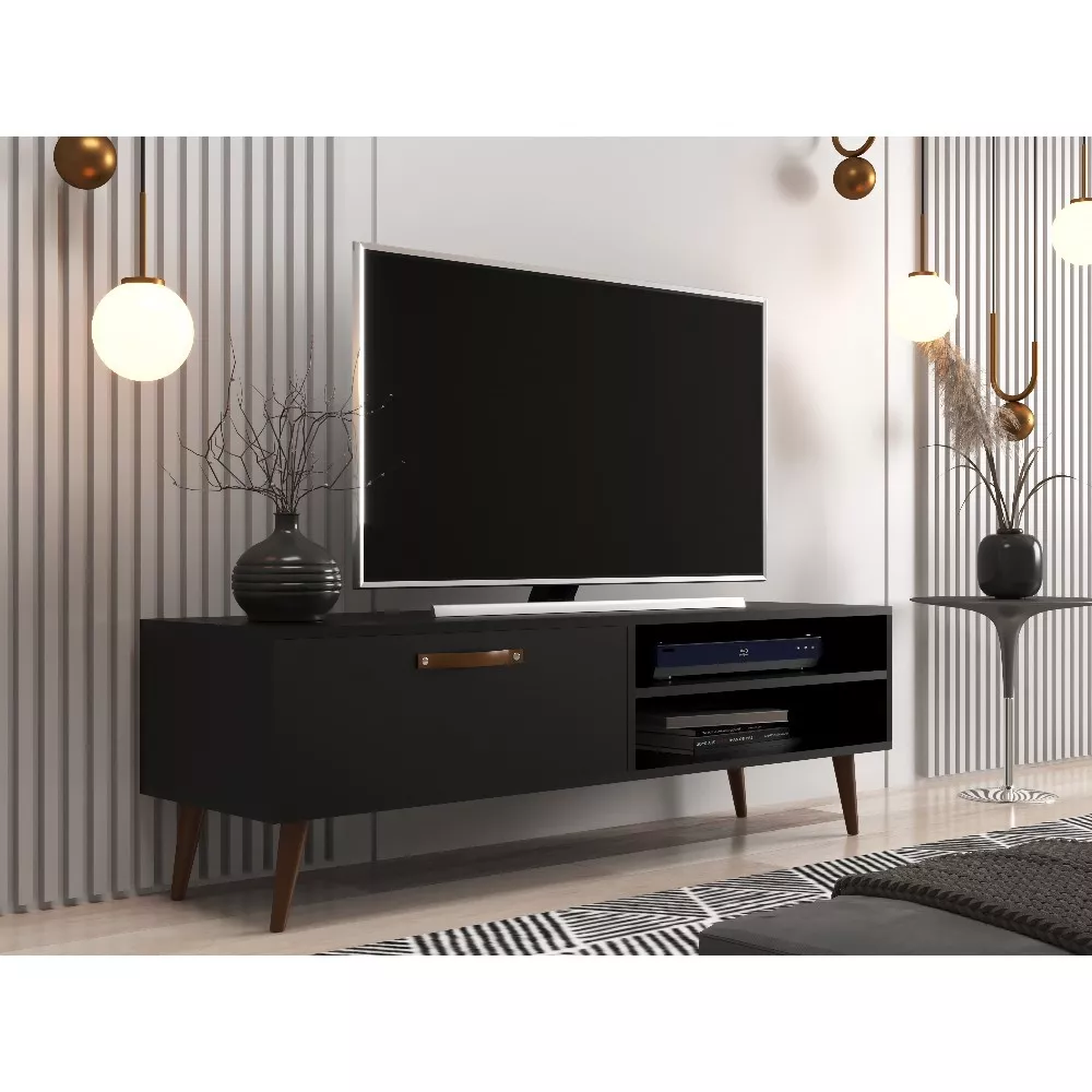 Rack para TV até 55 Polegadas 1 Porta com Pés Miami J Carvalho