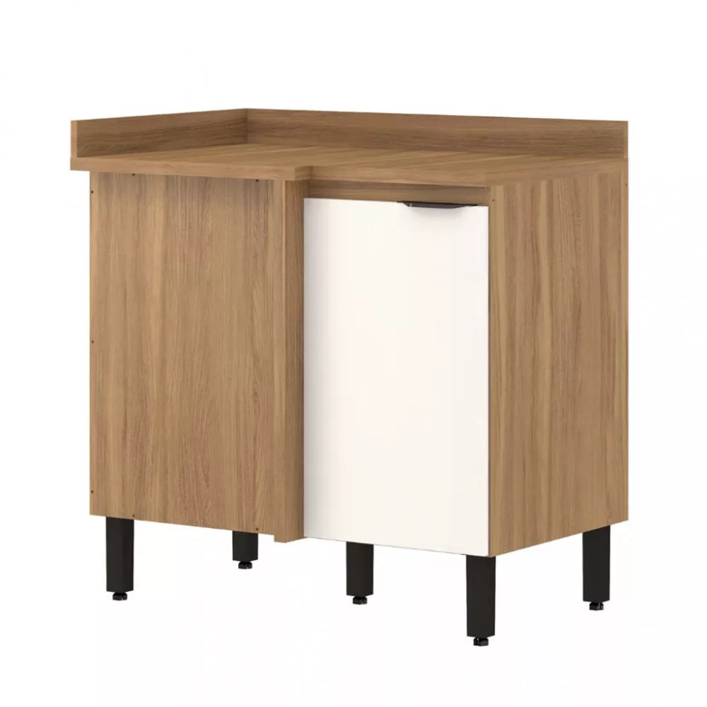 Balcão Canto Reto 1 Porta 90cm Firenze Demobile