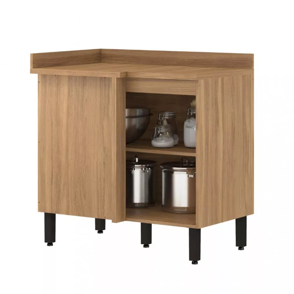 Balcão Canto Reto 1 Porta 90cm Firenze Demobile