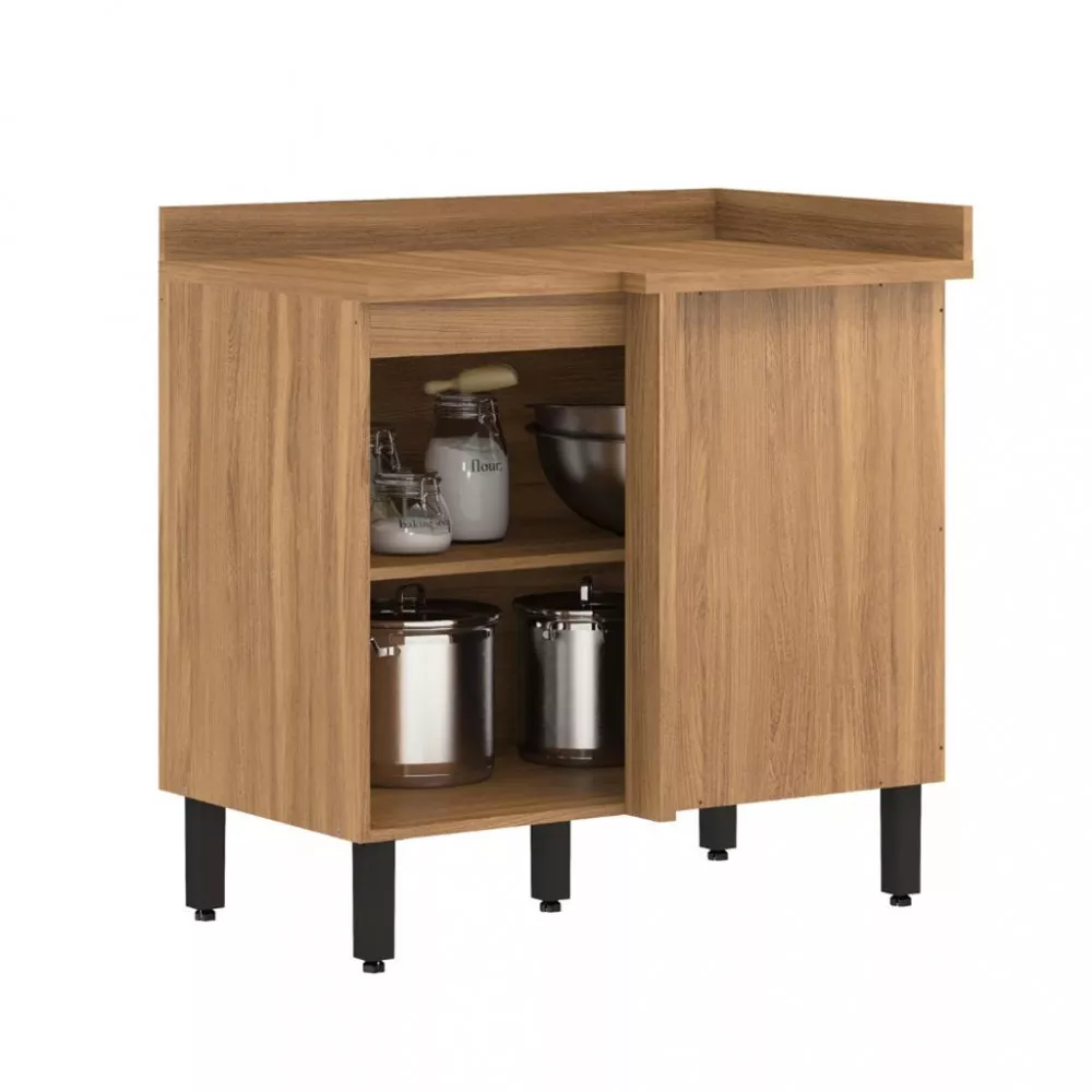 Balcão Canto Reto 1 Porta 90cm Firenze Demobile