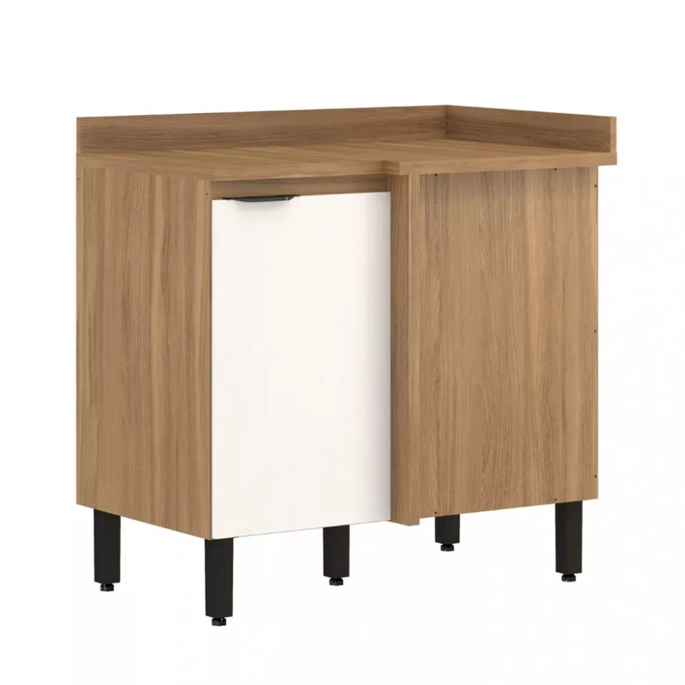 Balcão Canto Reto 1 Porta 90cm Firenze Demobile