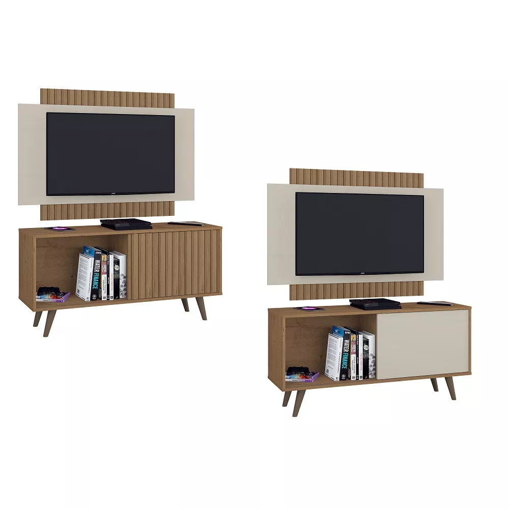 Rack com Painel para TV de até 50 Polegadas Málaga Atualle