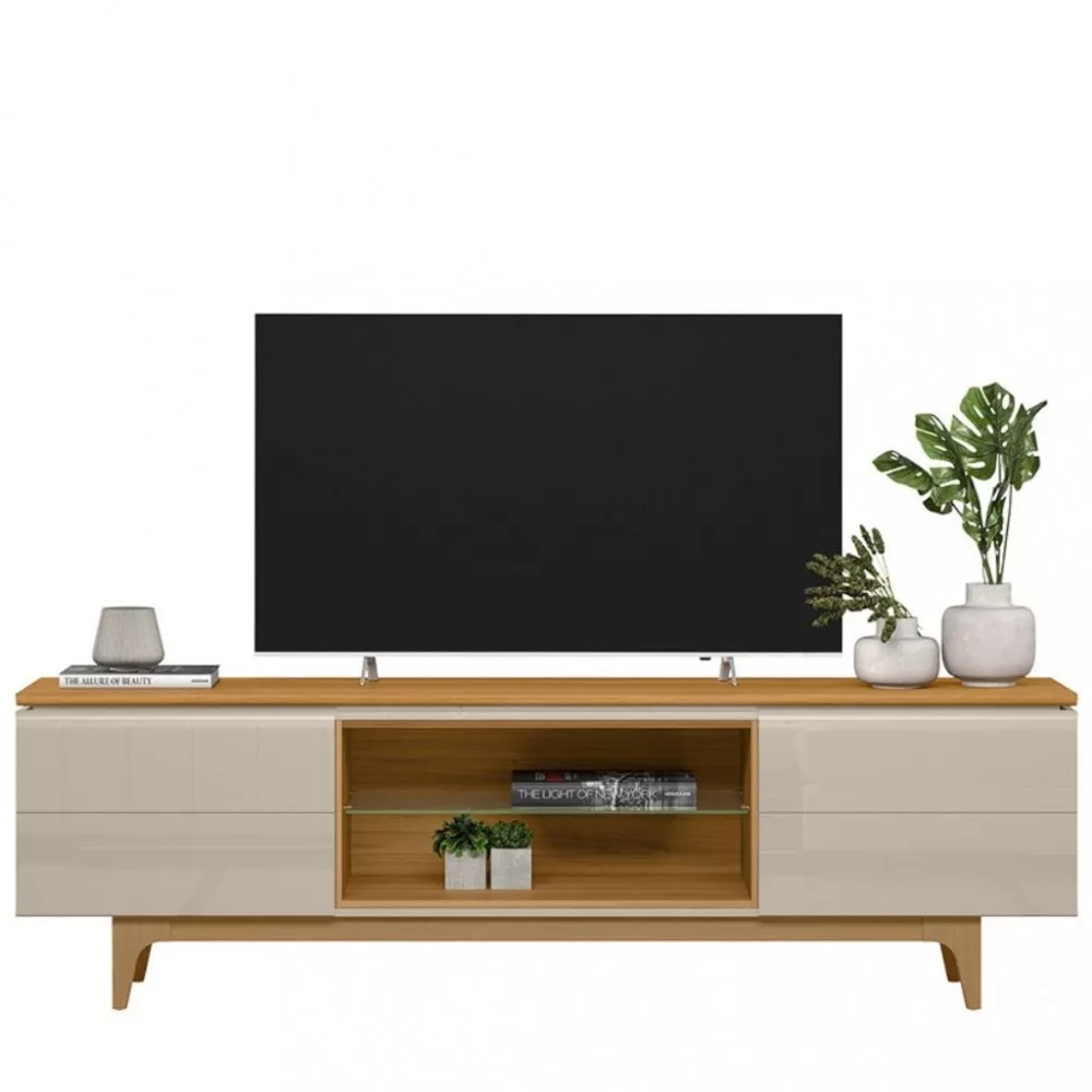 Rack para TV até 75 Polegadas 2 Portas Miami Linea Brasil