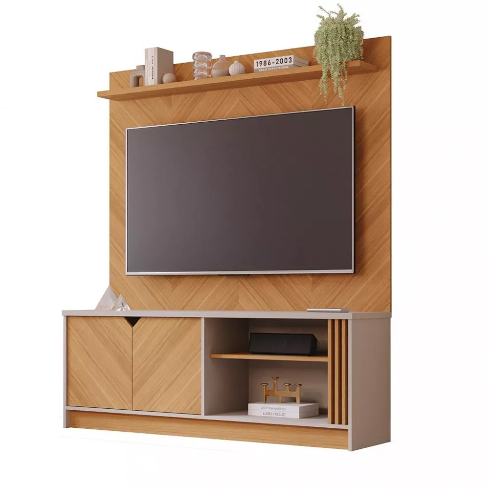 Estante Home para TV 55 Polegadas 2 Portas Volpi Permobili