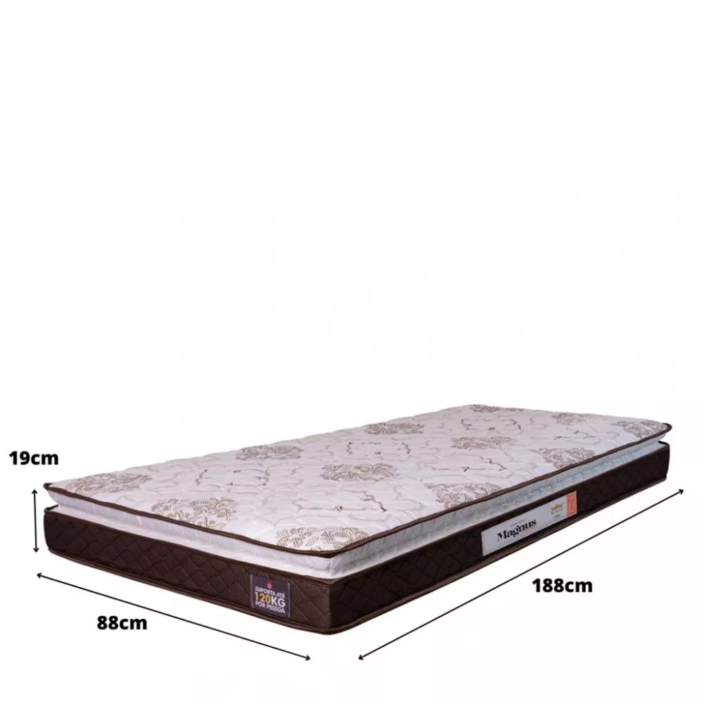 Colchão Solteiro 88cm Espuma D33 Magnum Hellen