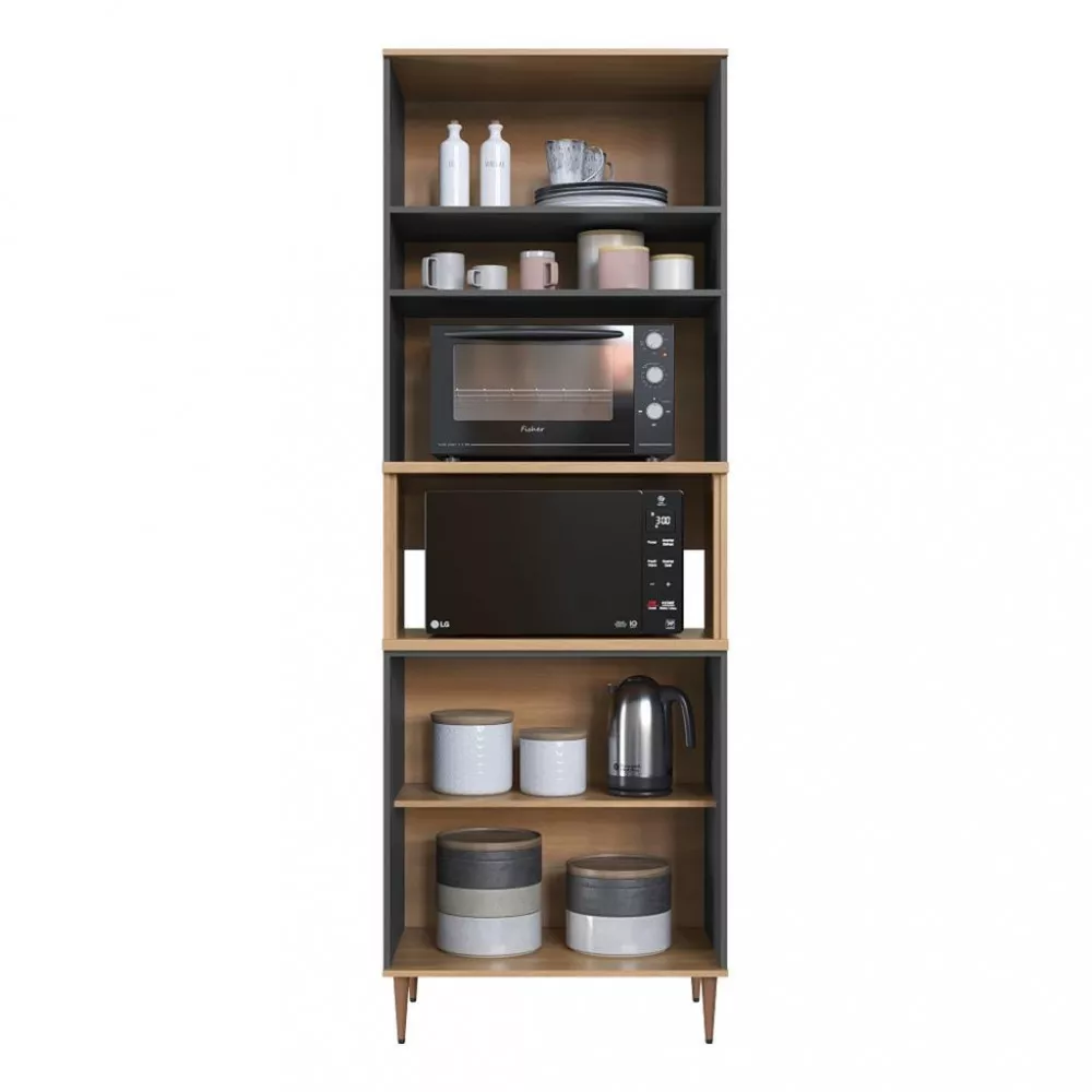 Paneleiro Torre Quente 2 Nichos 3 Portas Isabelle Delmarco