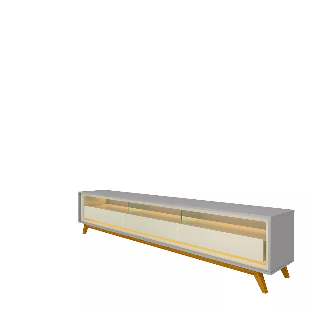 Rack para Tv até 75 Polegadas 3 Gavetas Led Rodizios Requinte Gelius