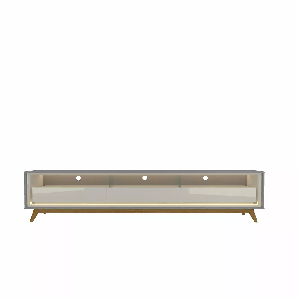 Rack para Tv até 75 Polegadas 3 Gavetas Led Rodizios Requinte Gelius