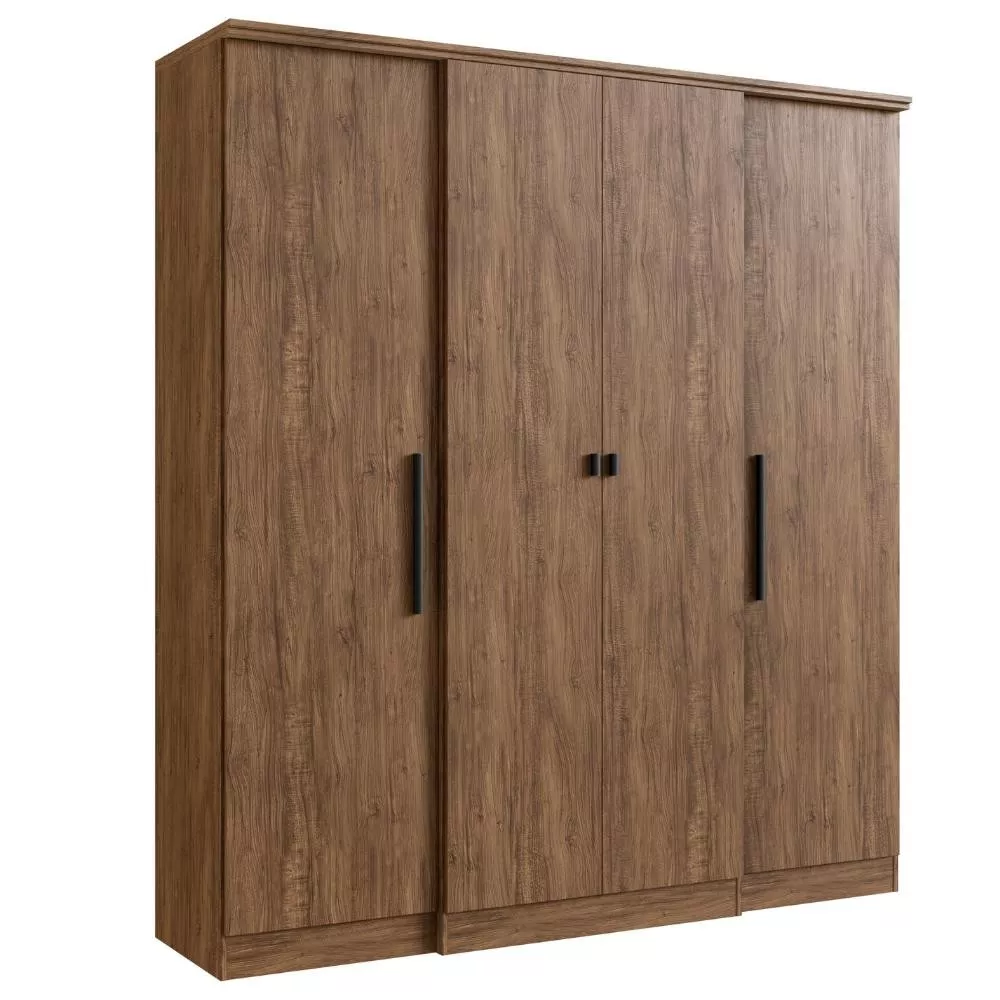Guarda Roupa Casal 4 Portas 100 MDF Miami Doripel