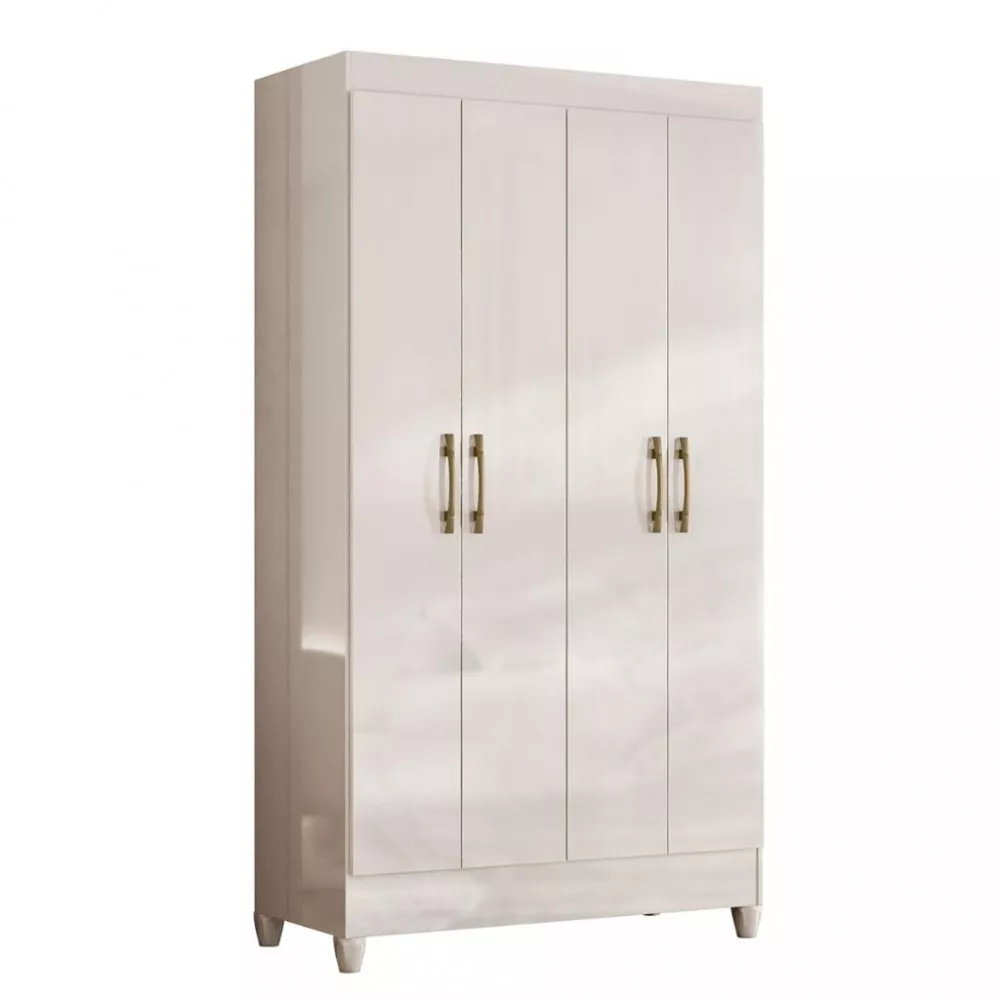 Guarda Roupa Solteiro 4 Portas 1 Gaveta Viena Moval