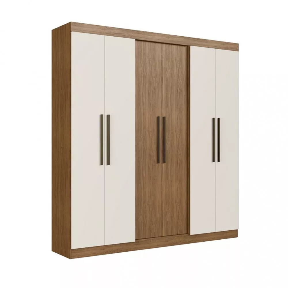 Image 1 of 4 of Guarda Roupa Casal 6 Portas 2 Gavetas Salvador Faimec