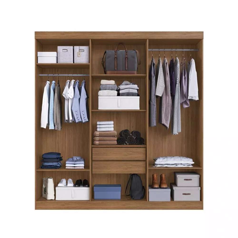 Image 2 of 4 of Guarda Roupa Casal 6 Portas 2 Gavetas Salvador Faimec