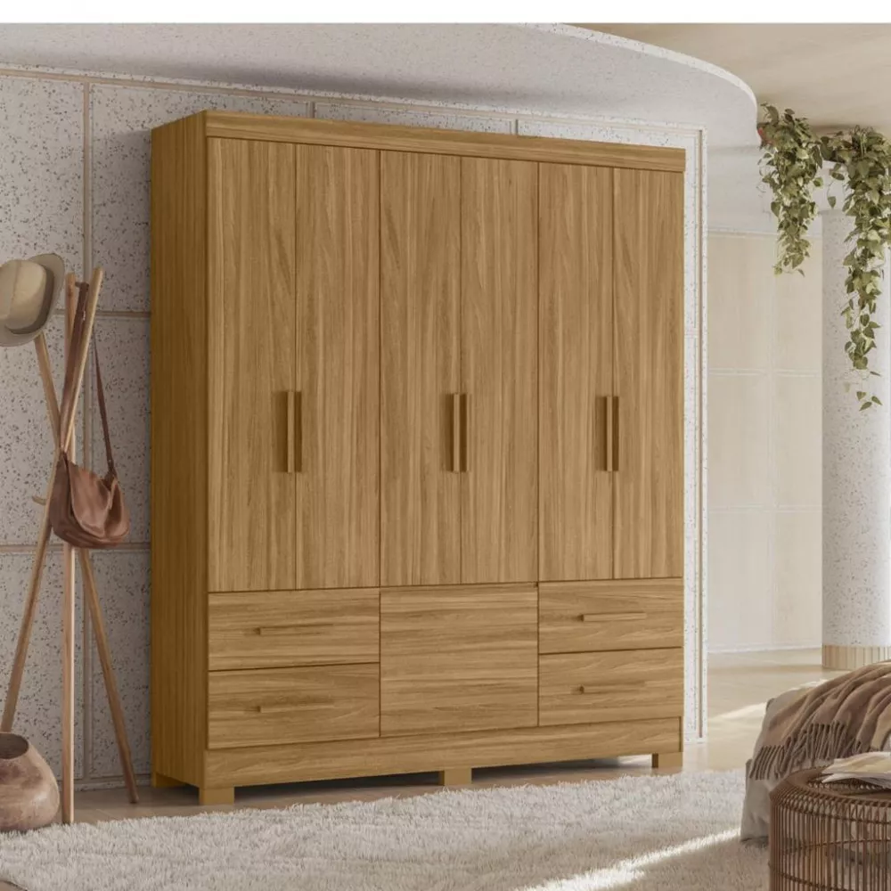 Guarda Roupa Casal 7 Portas 4 Gavetas Londres Moval