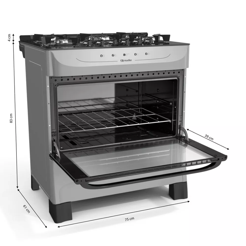 Fogão 5 Bocas Mueller MFV5BB