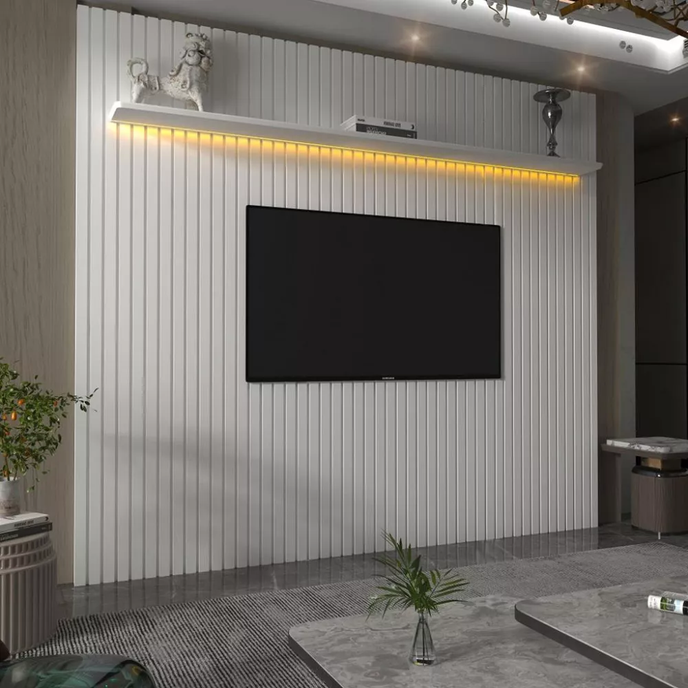 Image 0 of 5 of Painel para TV até 85 Polegadas 1 Prateleira Led Nobre Gelius