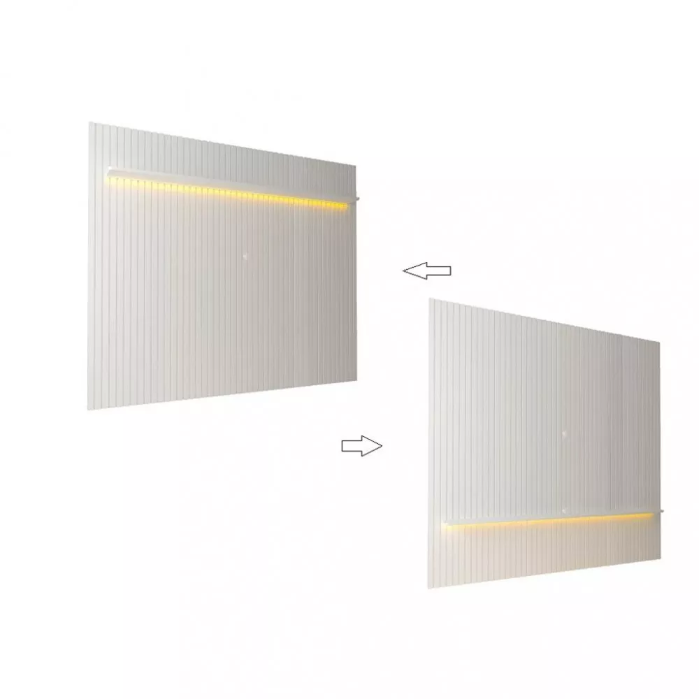 Image 1 of 5 of Painel para TV até 85 Polegadas 1 Prateleira Led Nobre Gelius