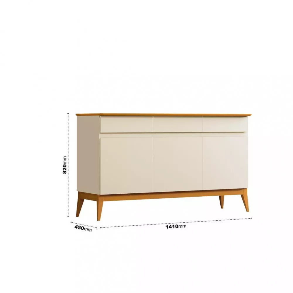 Aparador Buffet 3 Portas Magnum EDN Móveis