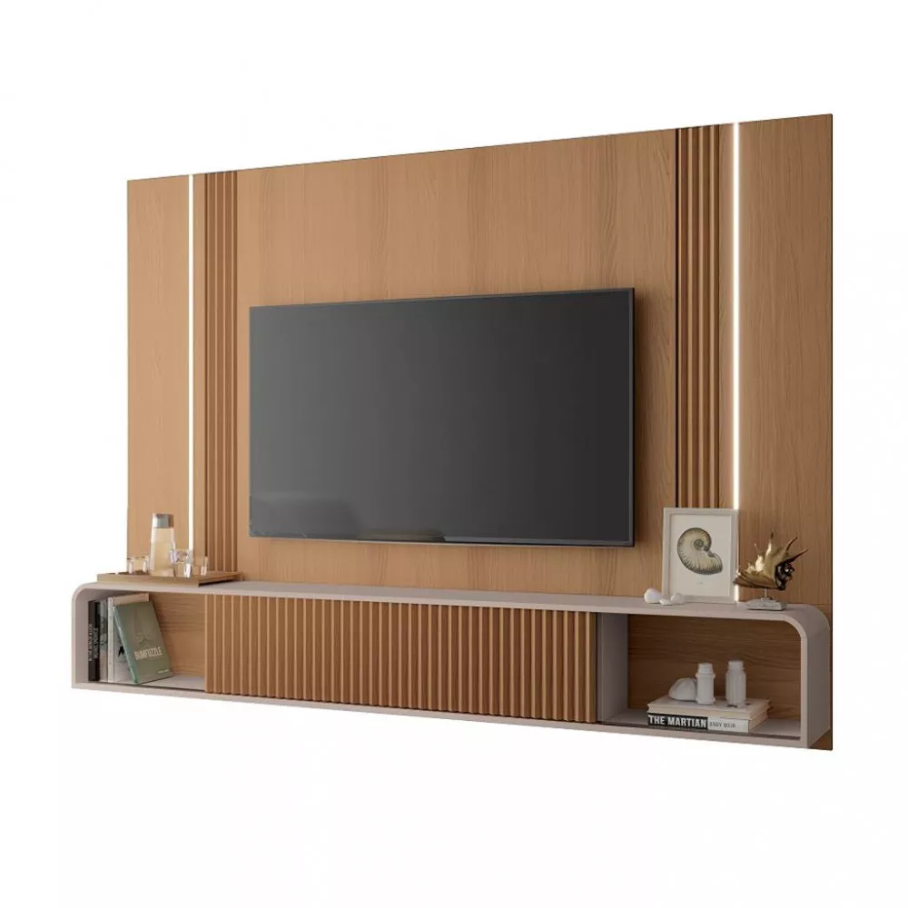 Painel para TV até 85 Polegadas 2 Portas Led Empire HB Móveis